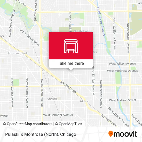 Pulaski & Montrose (North) map