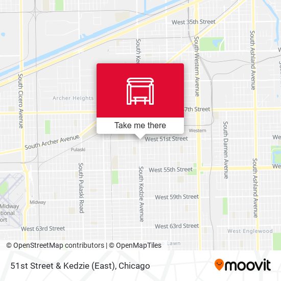 51st Street & Kedzie (East) map