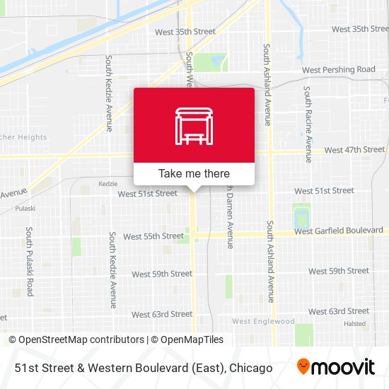 51st Street & Western Boulevard (East) map