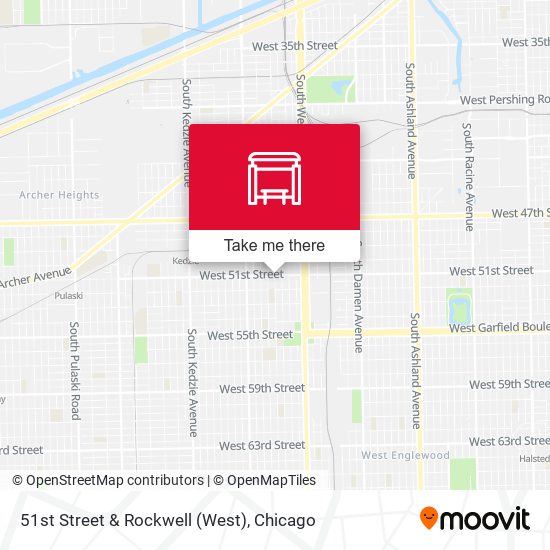 51st Street & Rockwell (West) map