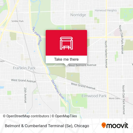 Belmont & Cumberland Terminal (Se) map