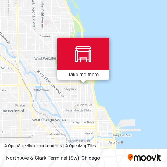 North Ave & Clark Terminal (Sw) map