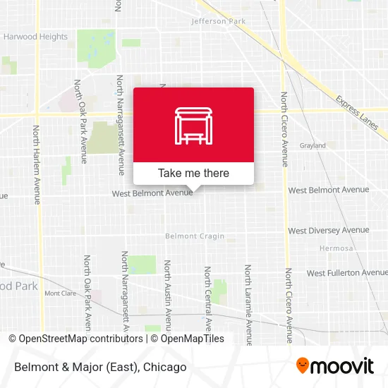 Belmont & Major (East) map