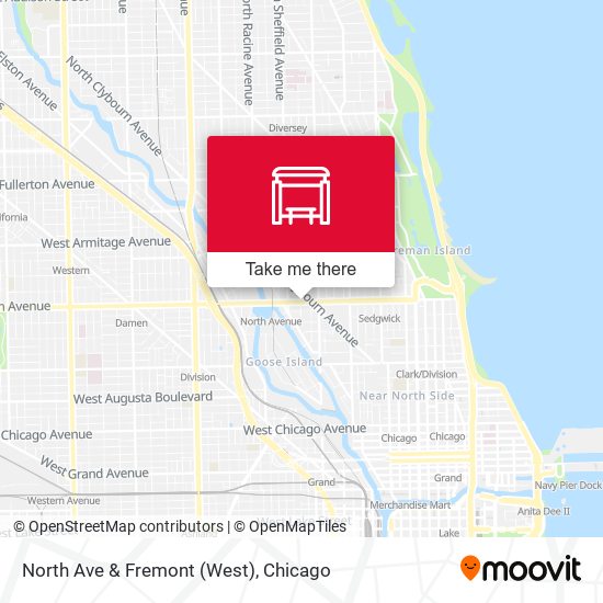 North Ave & Fremont (West) map