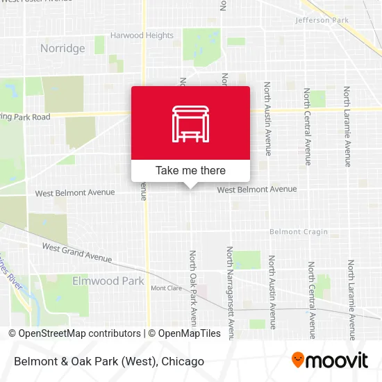 Belmont & Oak Park (West) map
