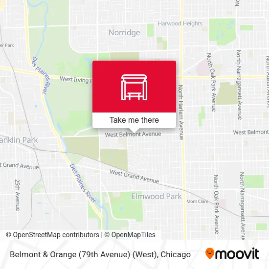 Belmont & Orange (79th Avenue) (West) map
