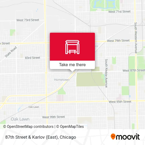 87th Street & Karlov (East) map