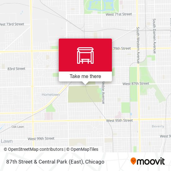 87th Street & Central Park (East) map