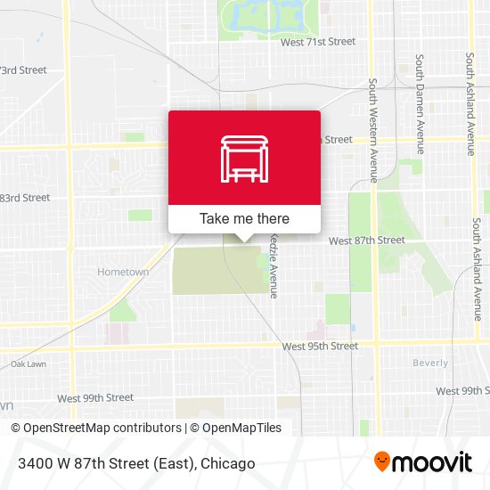 3400 W 87th Street (East) map