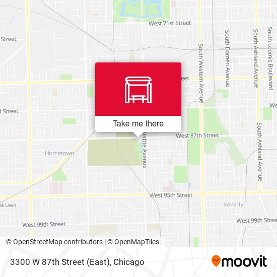 3300 W 87th Street (East) map