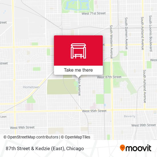 87th Street & Kedzie (East) map