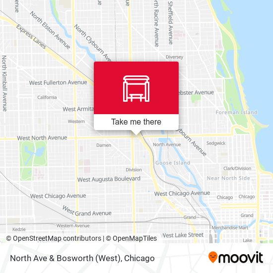 North Ave & Bosworth (West) map