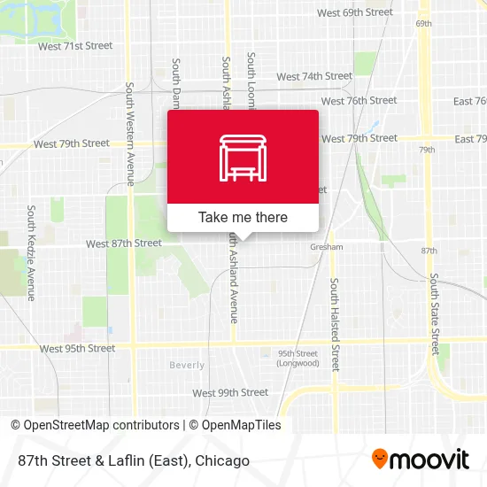 87th Street & Laflin (East) map