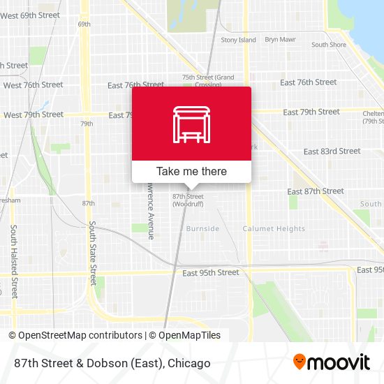 87th Street & Dobson (East) map