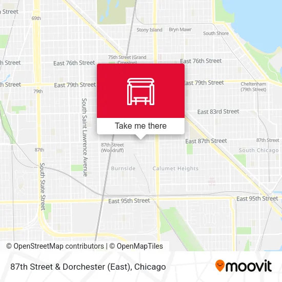 87th Street & Dorchester (East) map