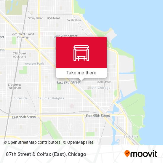 87th Street & Colfax (East) map