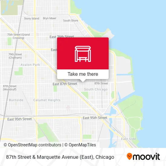 87th Street & Marquette Avenue (East) map