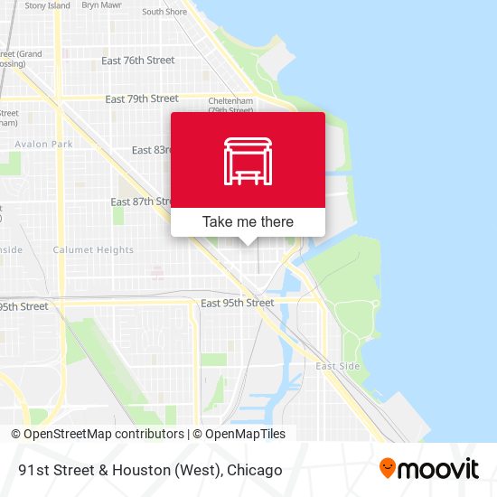 91st Street & Houston (West) map