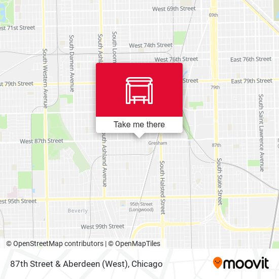 87th Street & Aberdeen (West) map