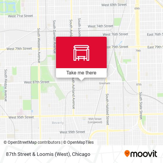 87th Street & Loomis (West) map