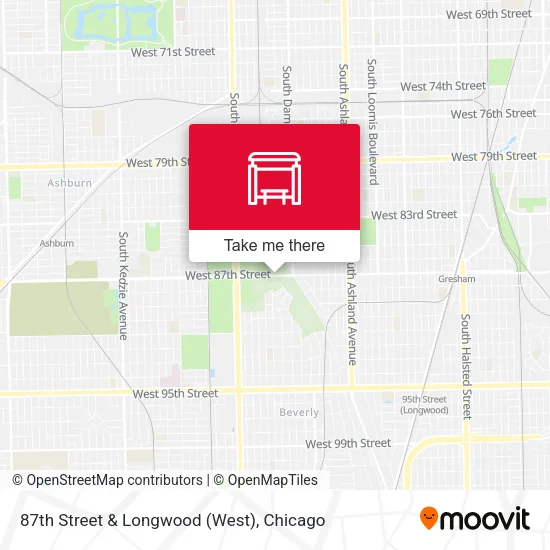 87th Street & Longwood (West) map