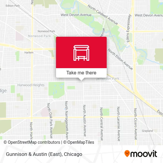 Gunnison & Austin (East) map