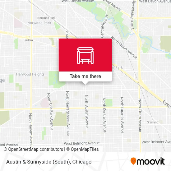 Austin & Sunnyside (South) map