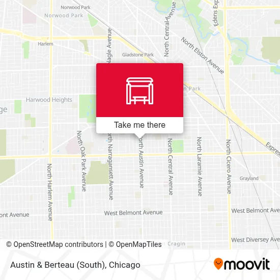 Austin & Berteau (South) map