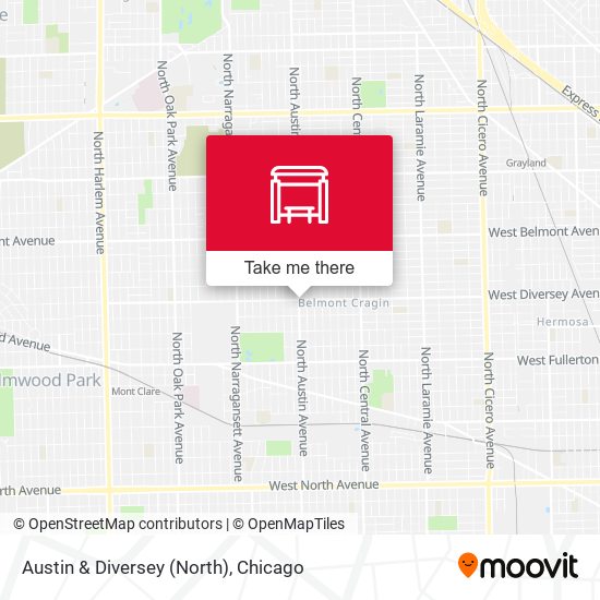 Austin & Diversey (North) map