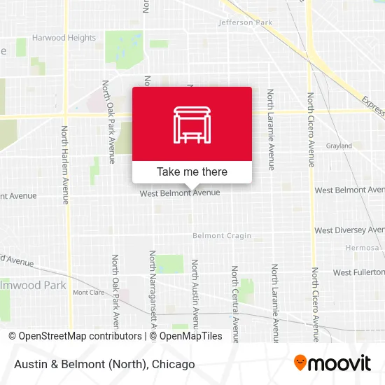 Austin & Belmont (North) map