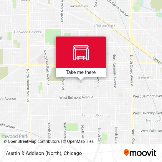 Austin & Addison (North) map