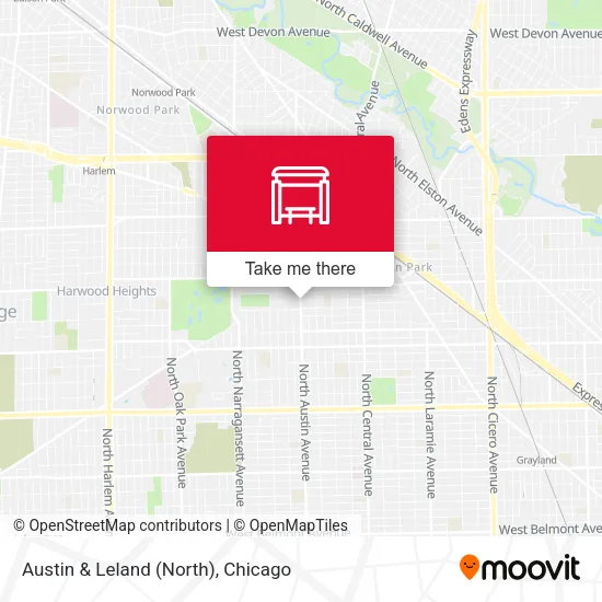 Austin & Leland (North) map