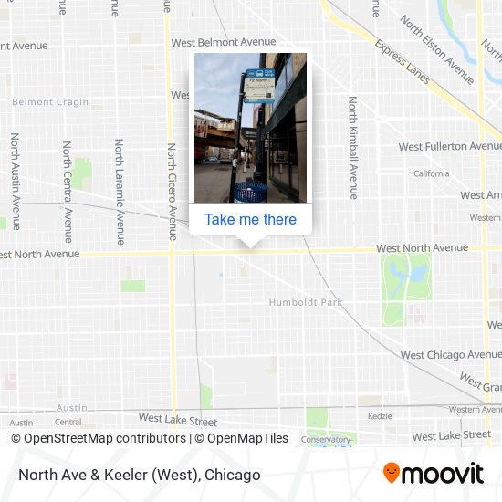 North Ave & Keeler (West) map