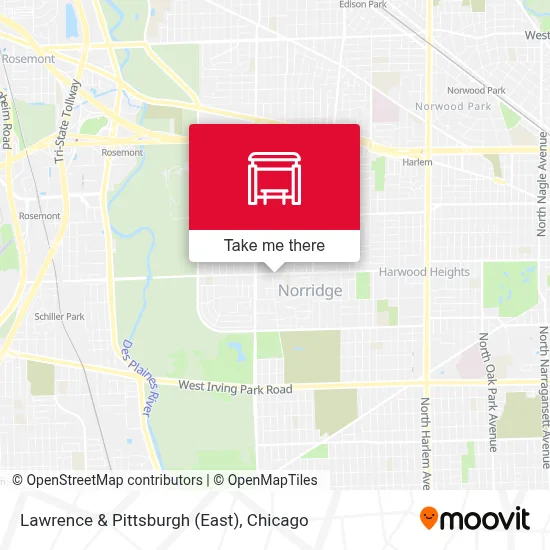 Lawrence & Pittsburgh (East) map