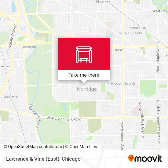 Lawrence & Vine (East) map