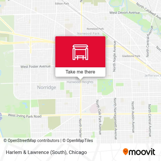 Harlem & Lawrence (South) map