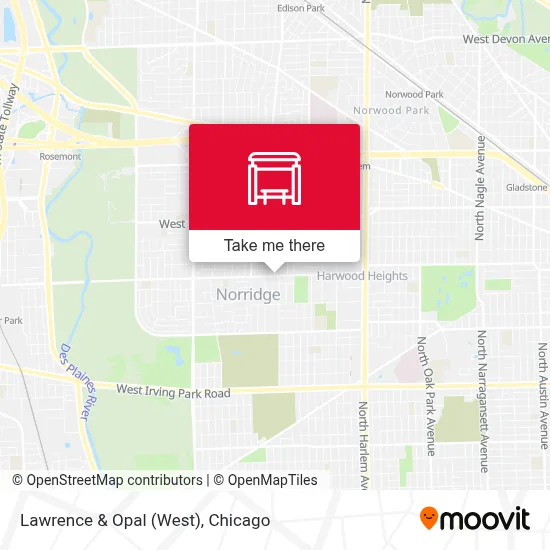 Lawrence & Opal (West) map