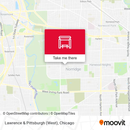 Lawrence & Pittsburgh (West) map