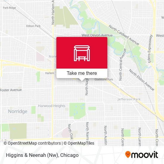 Higgins & Neenah (Nw) map