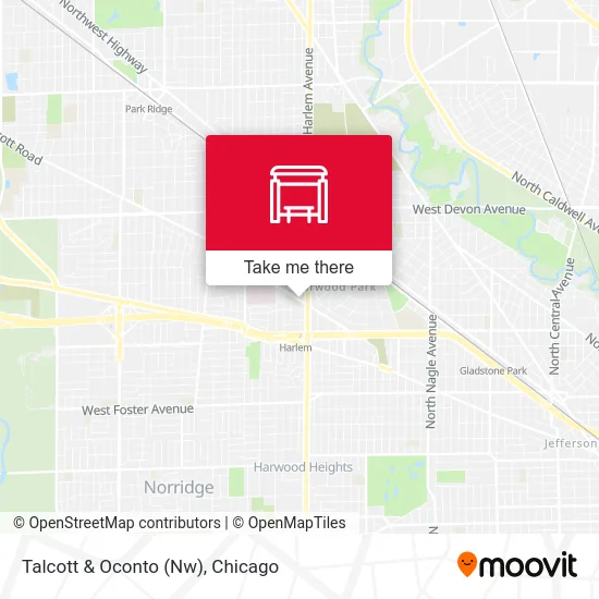 Talcott & Oconto (Nw) map