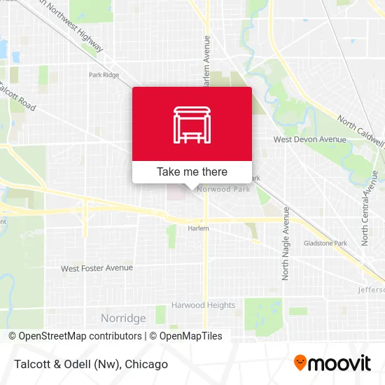 Talcott & Odell (Nw) map