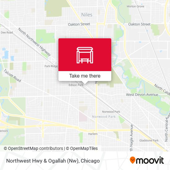 Northwest Hwy & Ogallah (Nw) map