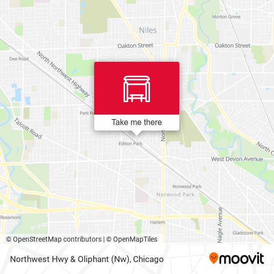 Mapa de Northwest Hwy & Oliphant (Nw)