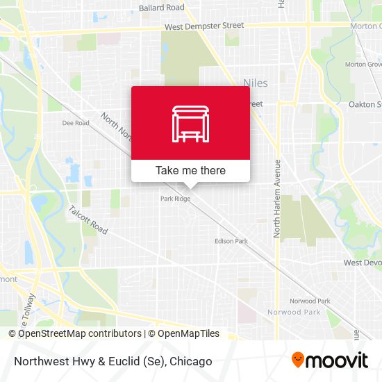 Northwest Hwy & Euclid (Se) map
