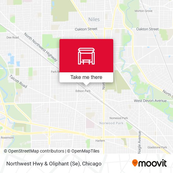 Northwest Hwy & Oliphant (Se) map