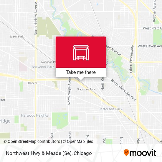 Northwest Hwy & Meade (Se) map