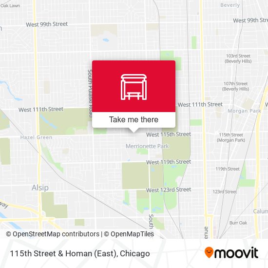 115th Street & Homan (East) map