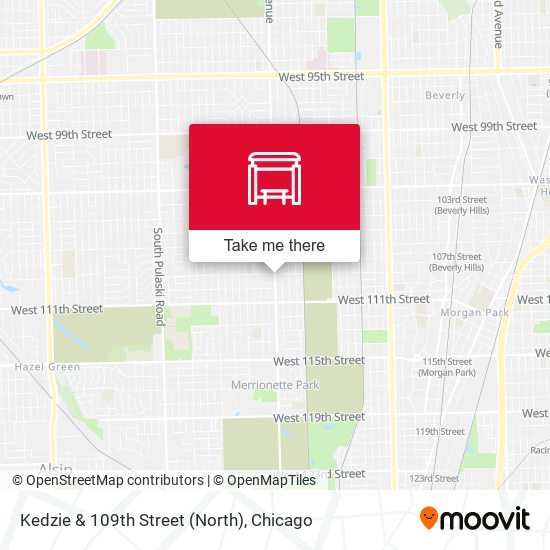 Mapa de Kedzie & 109th Street (North)
