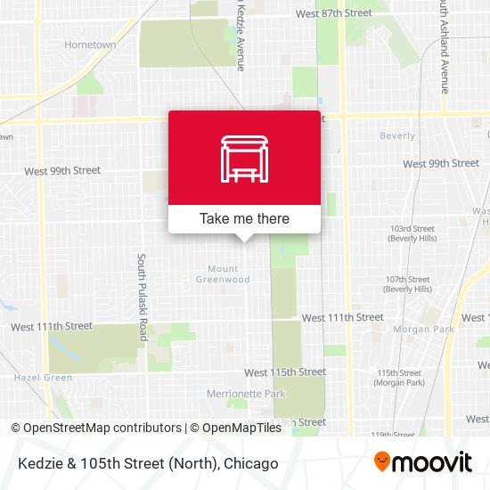 Mapa de Kedzie & 105th Street (North)