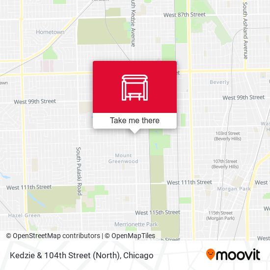 Mapa de Kedzie & 104th Street (North)